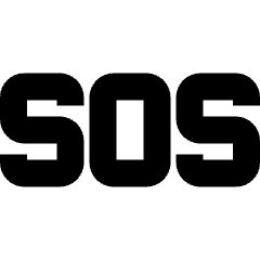 Sos Help Emergency Sign Icon from Sharp Remix Set