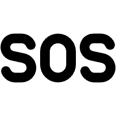 Sos Icon from Ultimate Bold Set