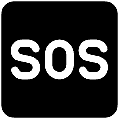 Sos Sign Icon from Ultimate Bold Set