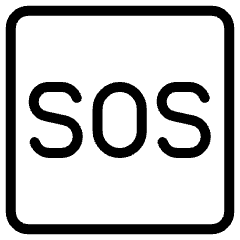 Sos Sign Icon from Ultimate Light Set