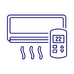 Air Conditioner Illustration from UX Line Set