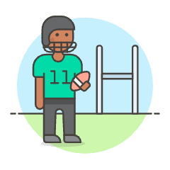 American Football 2 Illustration from UX Colors Set