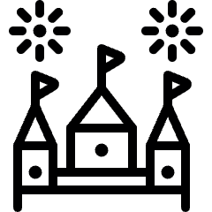 Amusement Park Disneyland Icon from Ultimate Light Set