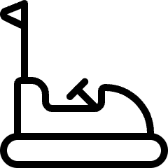 Amusement Park Electric Cars Icon from Ultimate Light Set