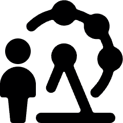 Amusement Park Ferris Wheel Person Icon from Ultimate Bold Set