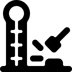 Amusement Park Strength Meter Icon from Ultimate Bold Set