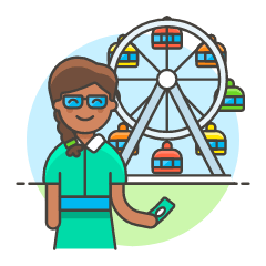 Amusement Parks 5 Illustration from UX Colors Set