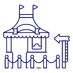 Amusement Ticket Illustration from UX Line Set