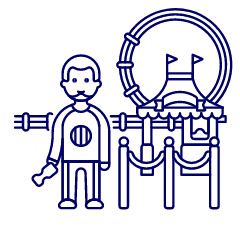 Entrance Amusement Ticket 1 Illustration from UX Line Set