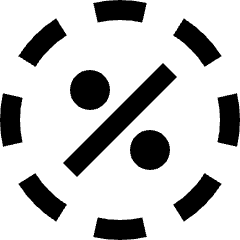 Analytic Percentage Icon from Nova Line Set