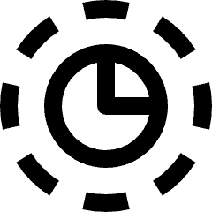 Analytic Pie Icon from Nova Line Set