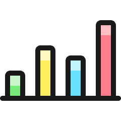 Analytics Bars Icon from Ultimate Colors Set