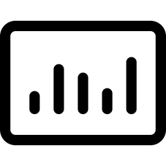 Analytics Board Bars Icon from Ultimate Regular Set