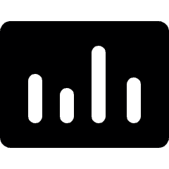 Analytics Board Bars Icon from Ultimate Bold Set