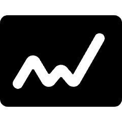 Analytics Board Graph Line Icon from Ultimate Bold Set