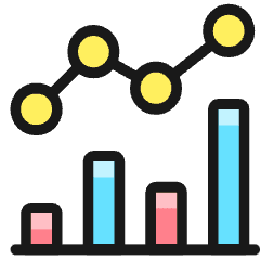 Analytics Graph Bar 1 Icon from Ultimate Colors Set