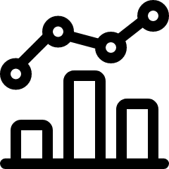 Analytics Graph Bar Icon from Ultimate Regular Set