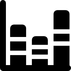 Analytics Graph Bars Stacked Icon from Ultimate Bold Set