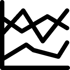 Analytics Graph Lines 2 Icon from Ultimate Regular Set