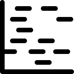 Analytics Graph Lines Jumped Icon from Ultimate Regular Set