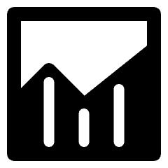 Analytics Graph Lines Icon from Nova Solid Set