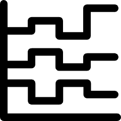 Analytics Graph Stepped Area Chart Icon from Ultimate Regular Set