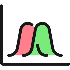 Analytics Mountain Icon from Ultimate Colors Set