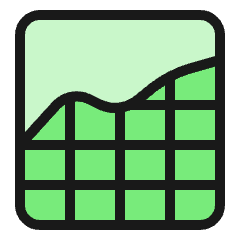 Analytics Net Icon from Ultimate Colors Set