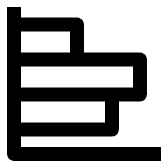Graph Bar Horizontal Icon from Nova Line Set