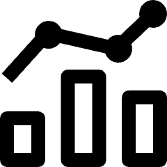 Graph Bar Point Icon from Nova Line Set