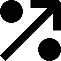 Percentage Increasing Icon from Nova Solid Set