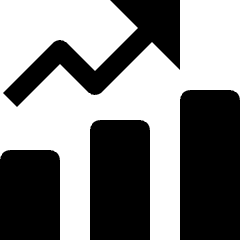 Praph Bar Preformance Increase Icon from Nova Solid Set