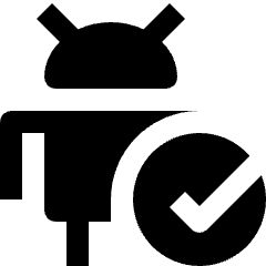 Android Check Icon from Nova Solid Set