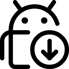 Android Download Icon from Ultimate Regular Set