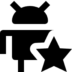 Android Favourite Star Icon from Nova Solid Set