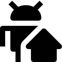 Android Home Icon from Nova Solid Set
