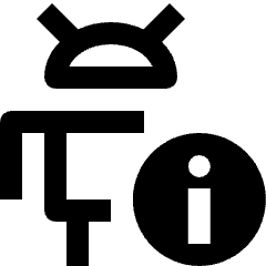 Android Information Icon from Nova Line Set
