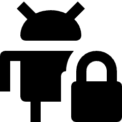 Android Lock Icon from Nova Solid Set