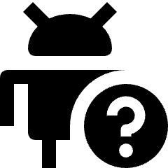 Android Question Icon from Nova Solid Set