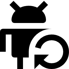 Android Return Icon from Nova Solid Set