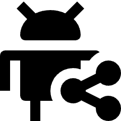 Android Share Icon from Nova Solid Set