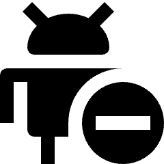 Android Subtract Remove Icon from Nova Solid Set