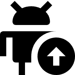 Android Upload Icon from Nova Solid Set
