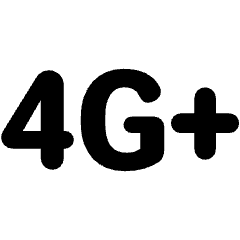 4g Plus Mobiledata Fill Icon from Rounded Fill - Material Pro Set