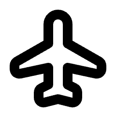 Airplanemode Active Icon from Rounded Line - Material Pro Set