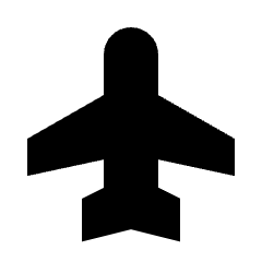 Airplanemode Active Fill Icon from Sharp Fill - Streamline Material Set