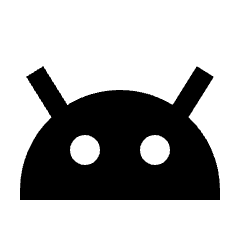 Android Fill Icon from Sharp Fill - Streamline Material Set
