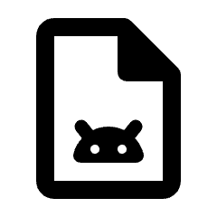 Apk Document Icon from Rounded Line - Material Pro Set