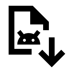 Apk Install Icon from Sharp Line - Material Pro Set