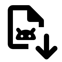 Apk Install Icon from Rounded Line - Material Pro Set